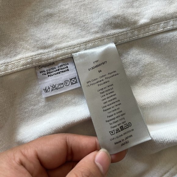 *SOLD* Dior x Alex Foxton resort 2020 white jean jacket - Picture 9 of 15